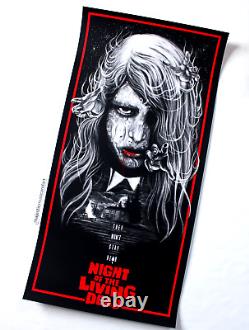 Numbered Edition Of 100 Night Of The Living Dead Art Print Poster Sold Out