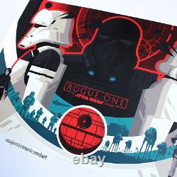 Numbered Edition Of 295 Star Wars Art Print Poster Rogue One Sold Out Huge