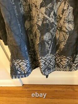 Nwt Magnolia Pearl European Linen Quilted Native Art Coat Sitting Bull Sold Out