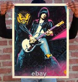 OBEY GIANT Johnny Ramone Smokin Strings Print Sold Out LE 600 PRESALE