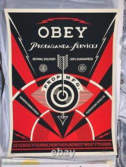 OBEY Shepard Fairey PROPAGANDA Services EYE Long SOLD OUT 2014 Screenprint