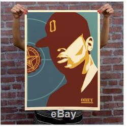 Obey Giant Chuck D Fight The Power Signed & Numbered Screen Print Sold Out T