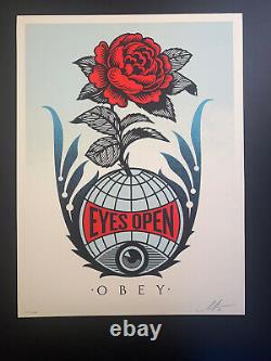 Obey Giant Shepard Fairey Eyes Open Art Print S/N Silkscreen Sold Out! 2020