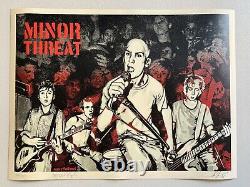 Obey Giant Shepard Fairey Minor Threat 18x24 Print Poster #/550 Sold Out Fugazi