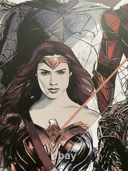 Oliver Barrett Justice League SIGNED Limited Edition Sold Out Print Mondo