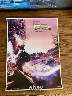 Oliver Rankin Back to the Future III Foil Limited Ed Sold Out Print Nt Mondo
