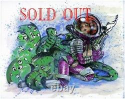 Olivia De Berardinis Sold Out Print GOOGLY EYED MONSTER Hand S/N ComicCon 21