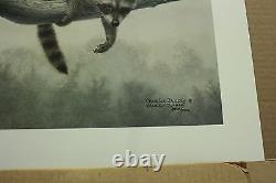 Out on a Limb by Charles Frace Wildlife Raccoon family limited edition Sold Out