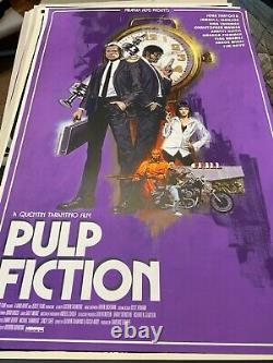 PULP FICTION print by PAUL MANN 24x36 Numbered sold out not mondo poster