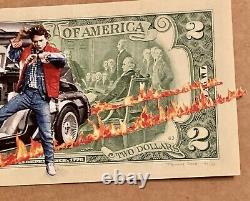Penny Uk Street Artist 2 Dollar Back To The Future Print Edition Sold Out