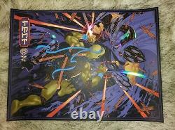 Peter Diamond TMNT Signed AP Foil Poster Sold Out Not Mondo