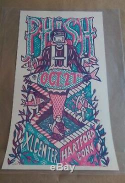 Phish Hartford Official 2013 Poster Print Jim Pollock S/N Mint Sold Out Linocut