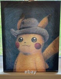 Pokémon Center x Van Gogh Museum Pikachu Self-Portrait Canvas Art. Sold Out