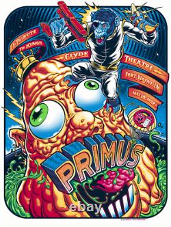 Primus Ft. Wayne, IN CONCERT POSTER Zombie Yeti / SOLD OUT/ 2022