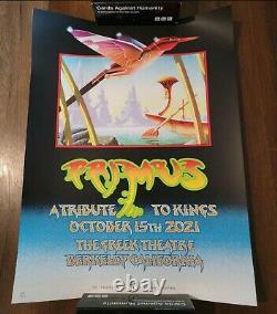 Primus poster 10-15-21 Berkeley CA 161/420 ROGER DEAN ZOLTRON RARE SOLD OUT