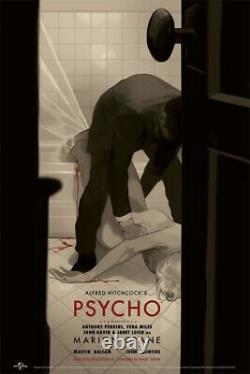 Psycho By T. Hanuka. Rare sold out Mondo screen print