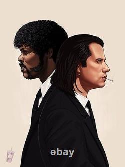 Pulp Fiction Vincent and Jules S/N by Mike Mitchell Sold Out Print Tarantino
