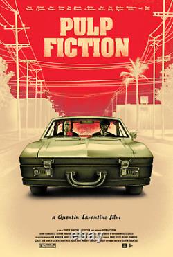 Pulp Fiction by Benedict Woodhead 2023 Comic-Con 24x36 Sold Out X/135 MONDO