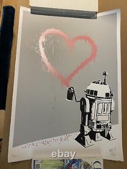 RYCA Ryan Callanan R2Heart2, 2016 R2-D2 Graffiti Street Art Print X85 Sold Out