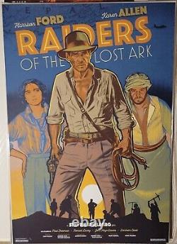 Raiders of the Lost Ark by Jack Durieux Mondo / Bottleneck SOLD OUT poster art