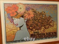 Rare Sold Out Chuck Sperry Black Keys Poster Low Number Framed