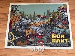 Rare! Sold Out Limited Edition Mondo Screenprinted Poster Iron Giant by LandLand