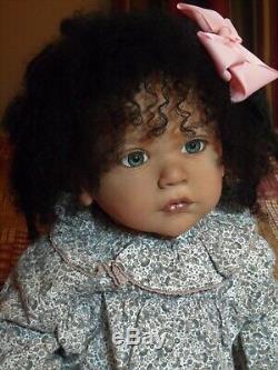 Reborn Art Doll MATTIA Biracial Toddler Sold Out, L. E, COA