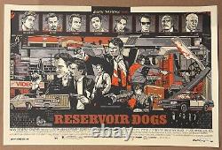 Reservoir dogs by Tyler Stout Signed Regular AP Rare Sold out Mondo print /55