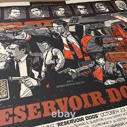 Reservoir dogs by Tyler Stout Signed Regular AP Rare Sold out Mondo print /55