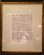 Restoration Hardware Wall Art Music Sheet With Tag Rare/sold Out 21x25