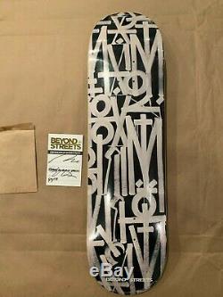 Retna BLACK Skateboard Deck Beyond The Streets SOLD OUT out of 100 Only