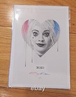 Rory Kurtz XOXO Harley Quinn print RARE and SOLD OUT Margot Robbie batman joker