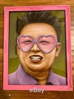 SCOTT SCHEIDLY 2012 SOLD OUT Spoke Art KIM JONG IL Pink Portrait Series