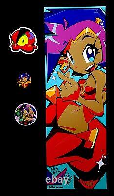 SDCC 2024 SHANTAE Signed ART PRINT Erin MATT BOZON Button STICKER Set SOLD OUT