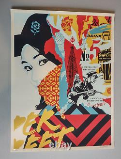 SHEPARD FAIREY Drink Crude Oil 2017 art screen print 1st ed. Obey Giant Sold-out