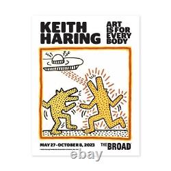 SOLD OUT Authentic Keith Haring The Broad Los Angeles Museum Exhibition Poster