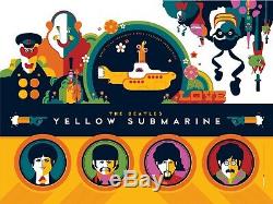SOLD OUT! BEATLES YELLOW SUBMARINE TOM WHALEN FOLIO 5 PRINTS 18x24 Ed of 797