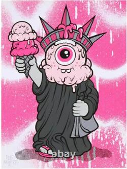 SOLD OUT Buff Monster Stay Melty Liberty Print #ed/100 signed by artist