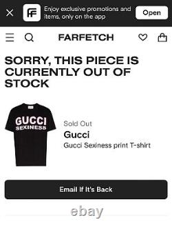 SOLD OUT Gucci Sexiness Luxury Jersey Oversized T Shirt