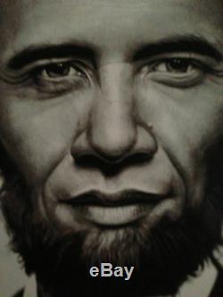 SOLD OUT Obama Poster Obama X Lincoln by Ron English Limited edition