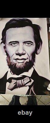 SOLD OUT Obama Poster Obama X Lincoln by Ron English Signed In Gold 1/1