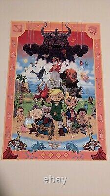 SOLD OUT PJ McQuade ZELDA Wind Waker print LIMITED EDITION Number 1/80