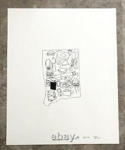 SOLD OUT SIGNED Katherine Bernhardt 2016 numbered limited edition drawing PRINT
