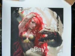 SOLD OUT Sideshow POISON IVY 18 X 24 Kendrick Lim # 191 / 250 UNFRAMED