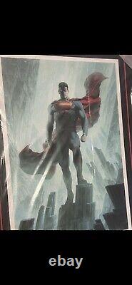 SOLD OUT Sideshow Superman Original Framed Art Print Signed & Numbered