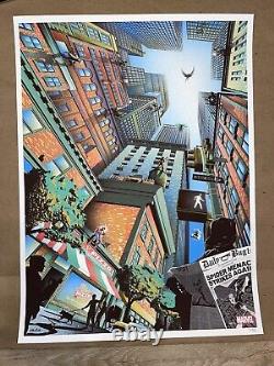 SPIDER-MAN- LTD. ED. #'D SOLD OUT PRINT TEST PRINT (by 17th & Oak) BNG NYC