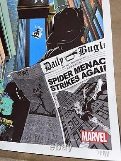 SPIDER-MAN- LTD. ED. #'D SOLD OUT PRINT TEST PRINT (by 17th & Oak) BNG NYC