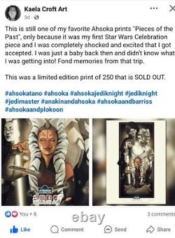 STAR WARS CELEBRATION Europe Limited edition Ahsoka Tano Art Print Sold Out