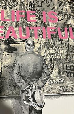STREET CONNOISSEUR LIFE IS BEAUTIFUL by MR BRAINWASH -SOLD OUT -BANKSY -KAWS