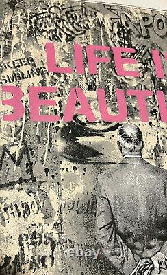 STREET CONNOISSEUR LIFE IS BEAUTIFUL by MR BRAINWASH -SOLD OUT -BANKSY -KAWS